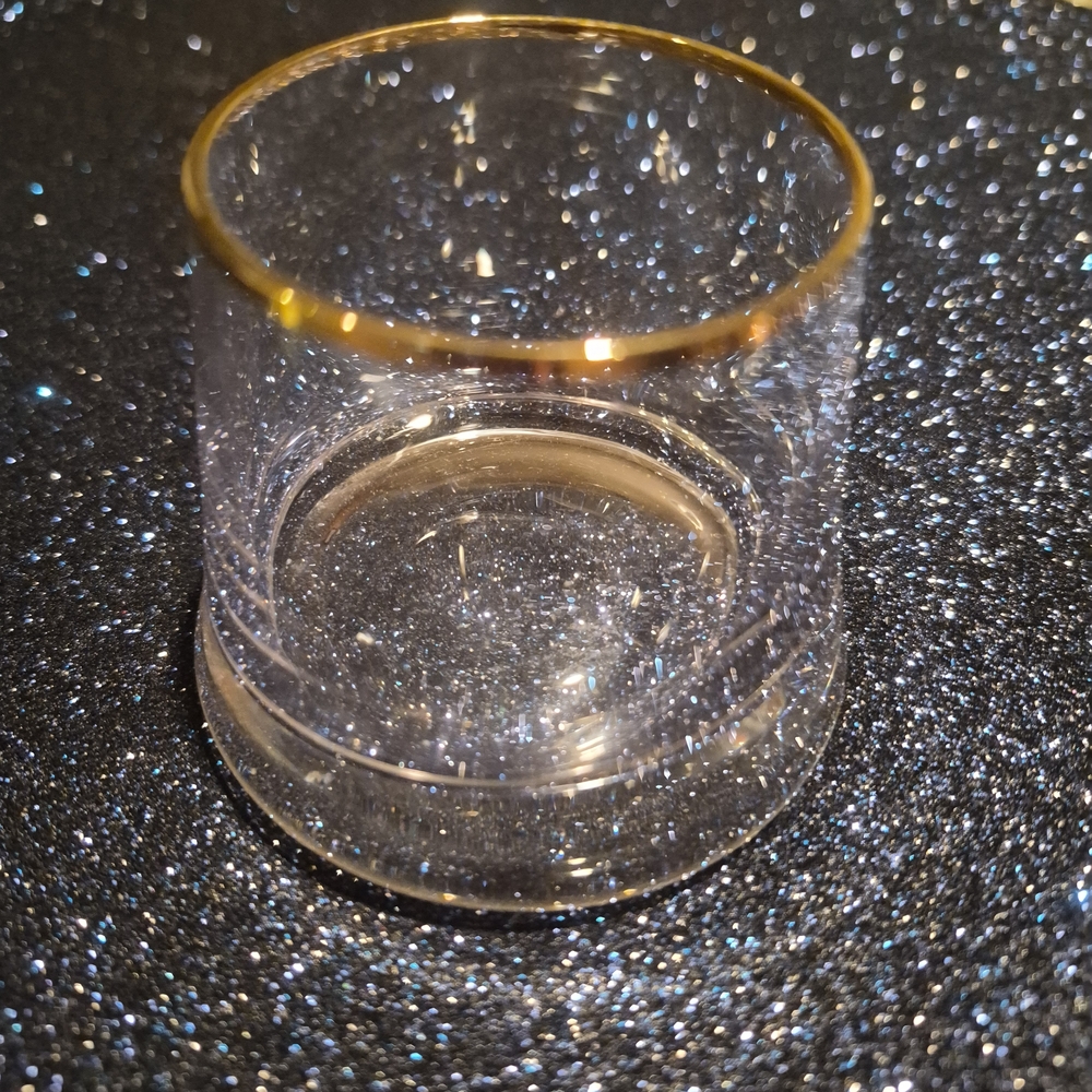Elegant Gold Rimmed Glass